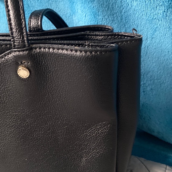 KARL LAGERFELD PARIS tote satchel handbag black Pre-owned in excellent shape - Picture 2 of 7